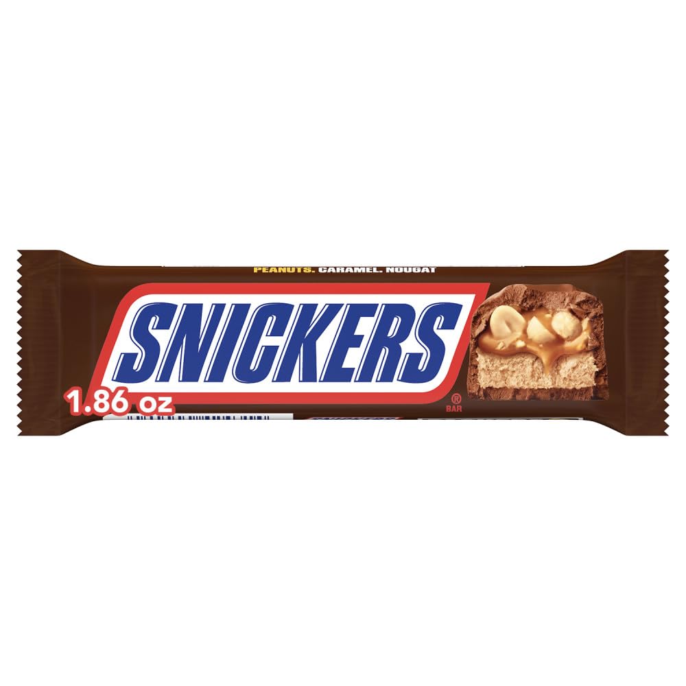 Snickers NFL Football Tailgating Snack - Full Size, 1.86 oz Bar for Football Fans
