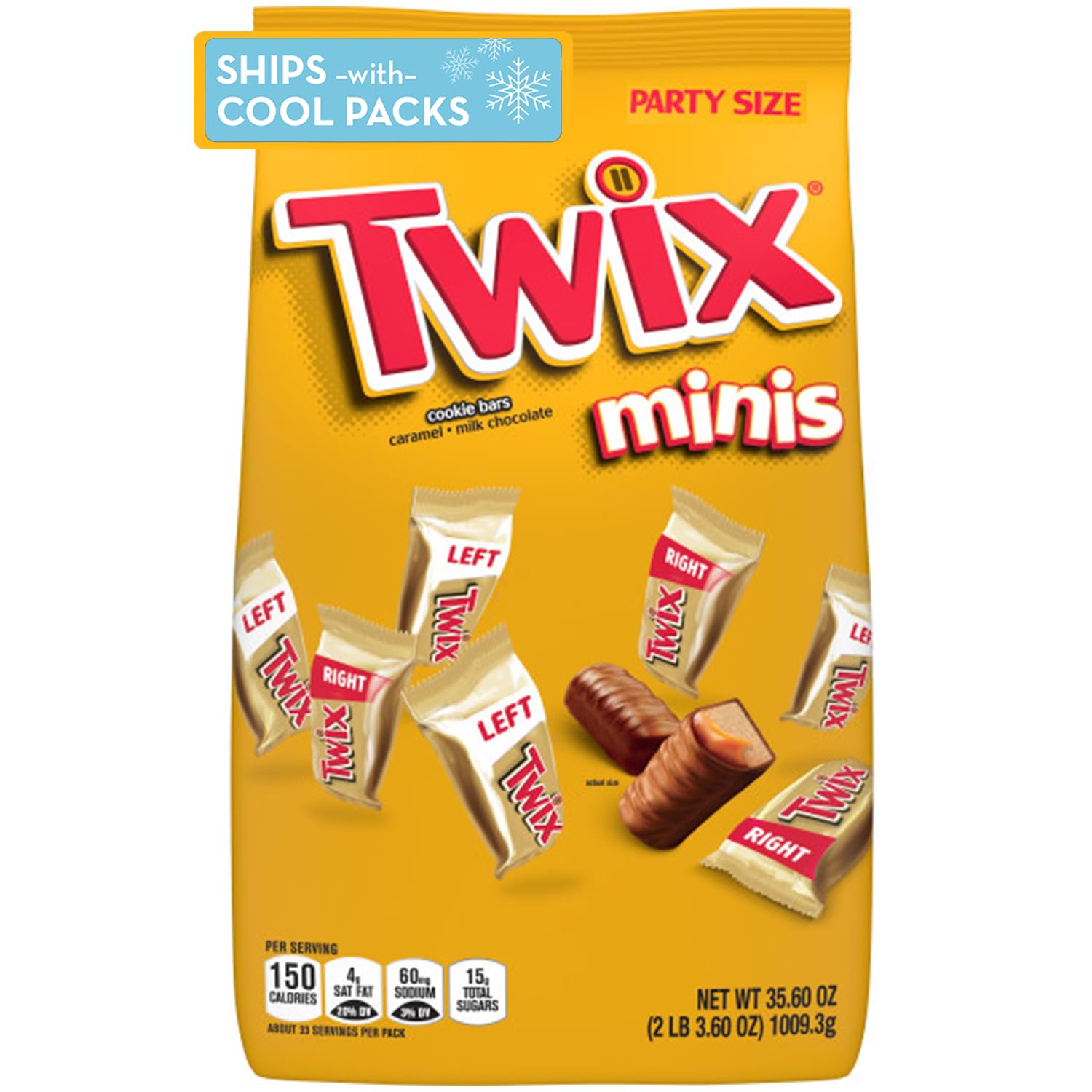 Twix Caramel Minis Size Chocolate Cookie Bar Candy Bag for Snacking on the Go and at Home, 35.6 oz, 95 Pieces  
Twix Car
