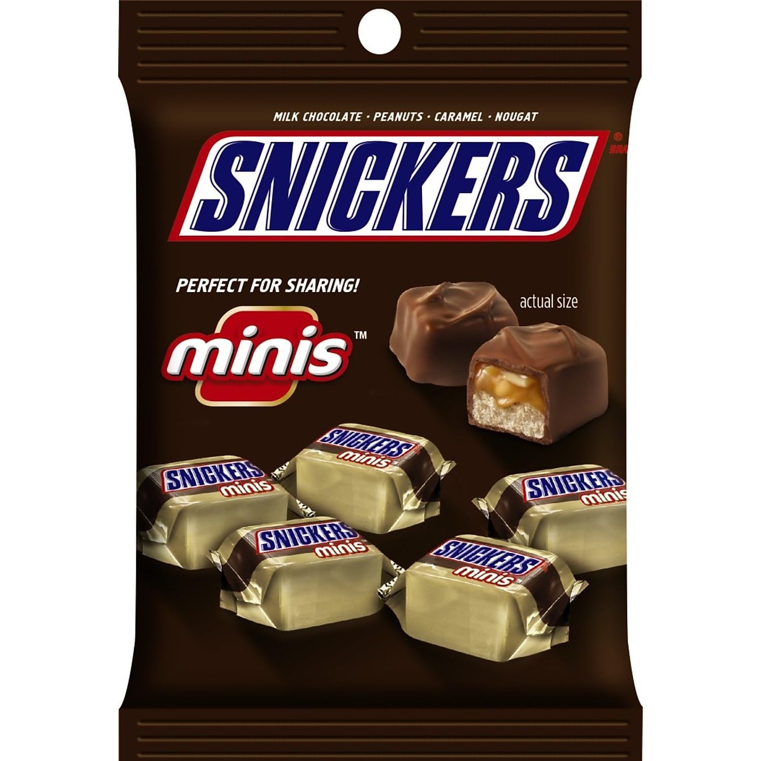 Snickers Minis Size Chocolate Candy Bars - |4-Ounce Bag for Snack Time (Pack of 12)
| Snickers Minis Size Chocolate Can